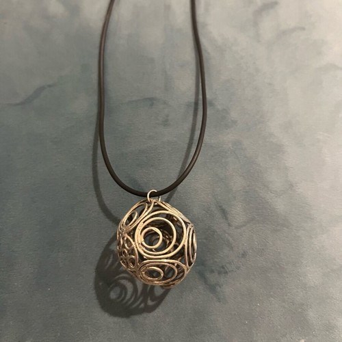 Silver 925 necklace used big statement