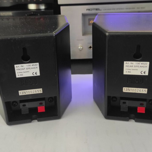 Heco small stereo speakers pair, 2-way coaxial 4-8 ohm