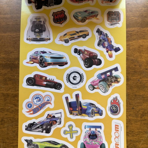 Hot Wheels Sticker Fun over 100 Reusable Stickers Mattel new