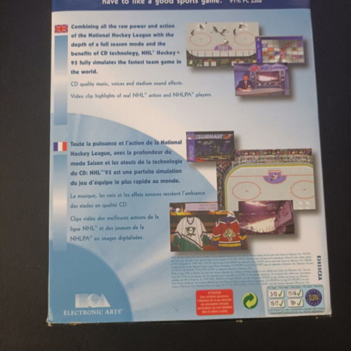 NHL Hockey 95 Big Box used, PC box only