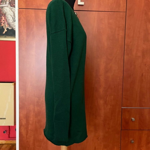 Scandalo knitted winter dress like new, green, size S/M