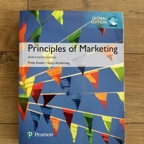 Principles of Marketing 17th Global Edition book used