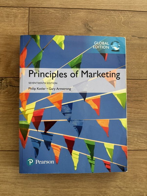 Principles of Marketing 17th Global Edition book used