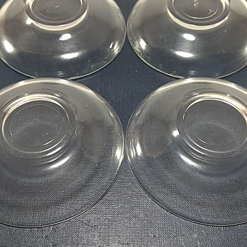 Glass plate set of 6 diameter 10 cm like new