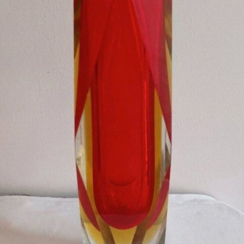 Murano Sommerso Vase 26 cm used with small mark