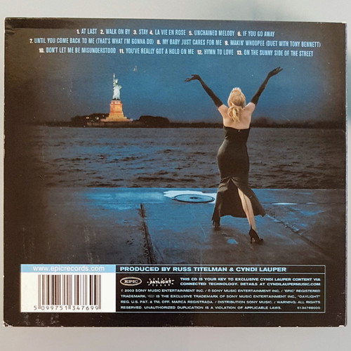 Cyndi Lauper At Last CD like new