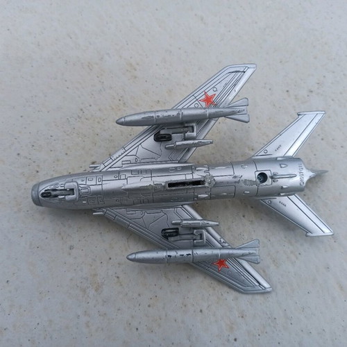 Plastic Mig-19 airplane used with pilot figure