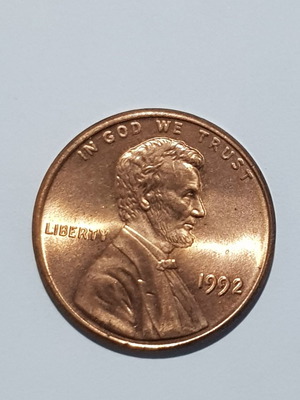 ONE CENT ΑΜΕΡΙΚΗΣ ΤΟΥ 1992 ΣΕ ΤΕΛΕΙΑ ΚΑΤΑΣΤΑΣΗ