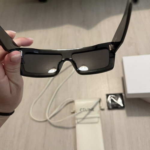 Celine sunglasses used with minor scratches, black