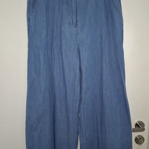 ICHI Wide Pants with Denim Effect, Like New, Size M 38