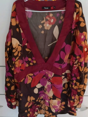 Toi Moi σατέν τούνικ σαν καινούργιο, μέγεθος large, πολύχρωμο