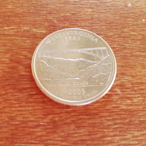 Quarter dollar coins pack of 5 in good condition