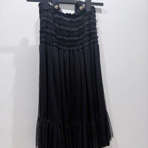 Zara dress with neck tie and gold heart detail like new