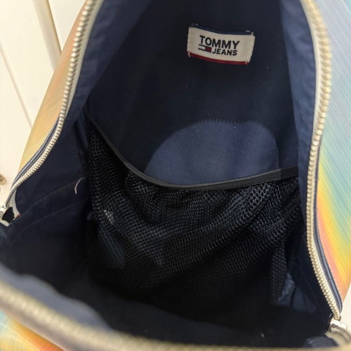 Tommy Jeans Hilfiger backpack used, multicolored