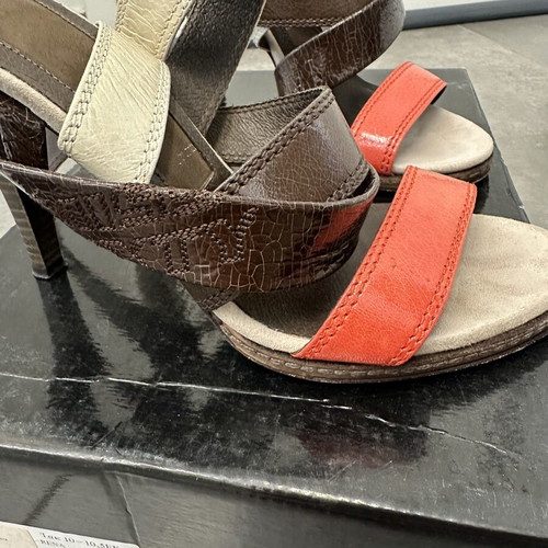 Miss Sixty high heel sandals used, size 37, beige and brown