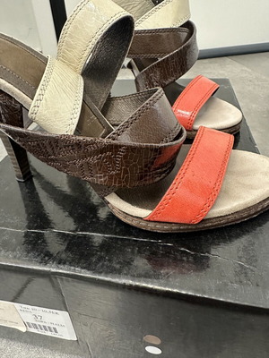 Miss Sixty high heel sandals used, size 37, beige and brown