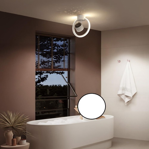 Kuwork LED ceiling lamp 4000K with 90° adjustable arm, like new