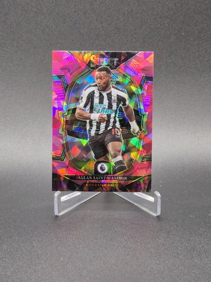 2022 Select Premier League Terrace Pink Ice Prizm Allan Saint-Maximin #73 Newcastle United card