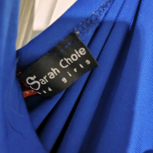 Sarah Chole blue draped blouse like new, small-medium
