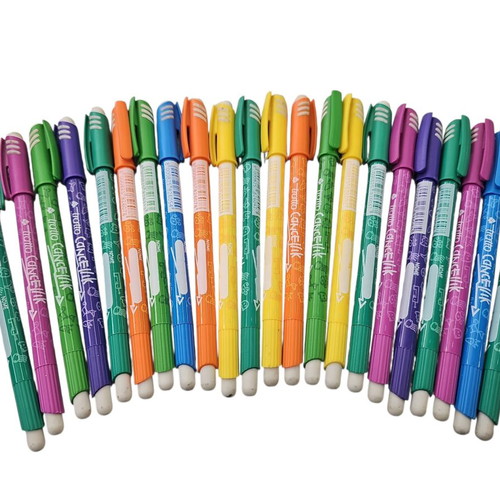 Colored erasable pens new, pack of 22 pieces