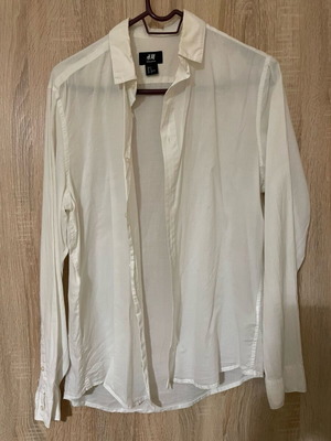 H&M white shirt like new, size S