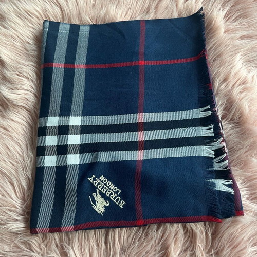 Modissimo 100% Cotton Shawl Navy Blue Like New