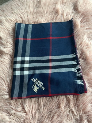 Modissimo 100% Cotton Shawl Navy Blue Like New