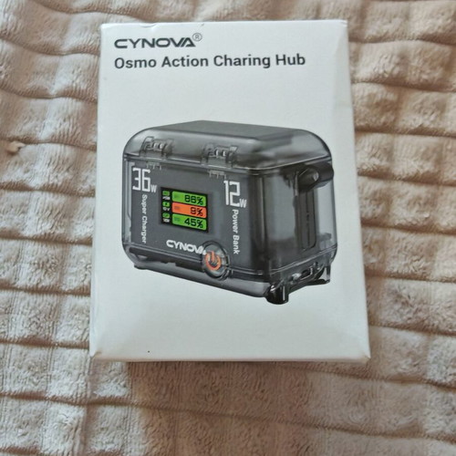 CYNOVA Osmo Action Charging Hub for DJI Osmo Action 3 4 5 Pro, new