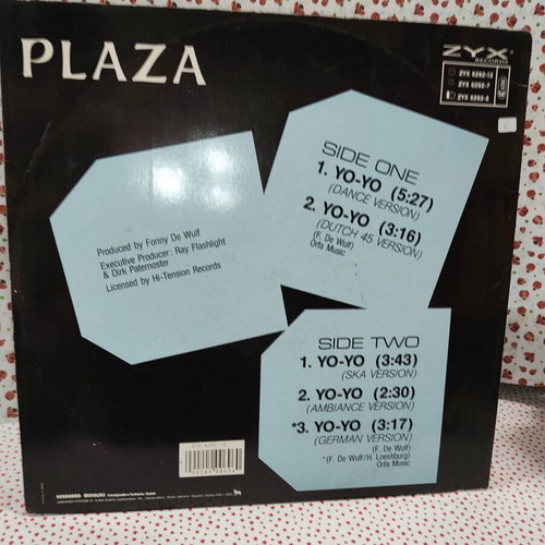 Plaza Yo-Yo (Ten Years Ago) vinyl record used, electronic