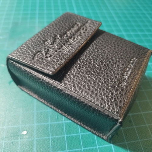 Ray-Ban Folding Wayfarer leather case like new, black