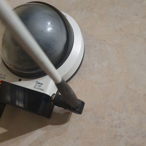 Security camera used with power supply, remote motion, audio support