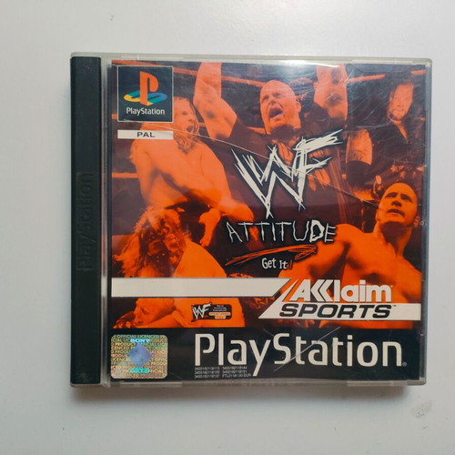 Wwf Attitude PlayStation PS1 game used, fully functional