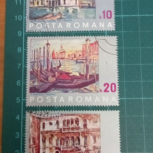 Romania stamps 1972 UNESCO action save Venice like new