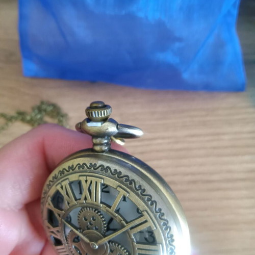 Pocket watch new, mechanical with chain
