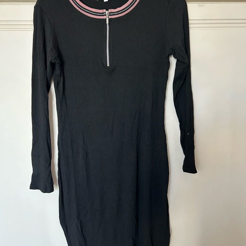 Rib dress size 38 About You like new, black
