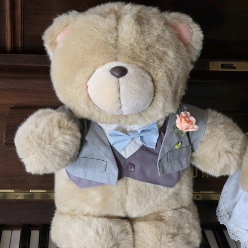 Forever Friends teddy bears used, pair 35 cm, Andrew Brownsword