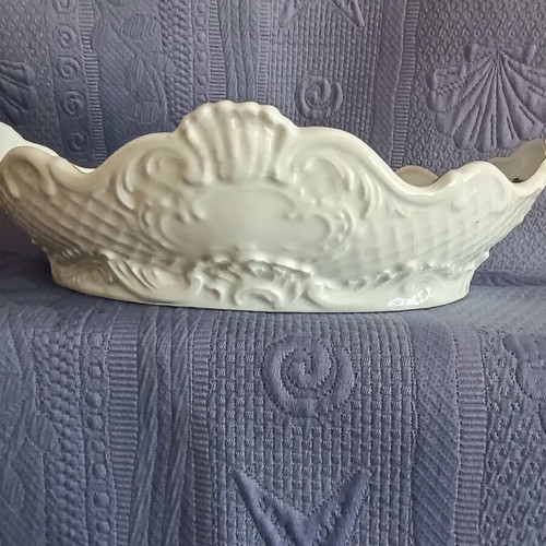 Limoges Deshoulières deep porcelain serving plate like new, Metropolitan Museum collection