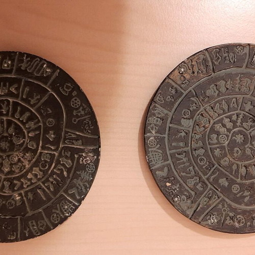 Placemat set of 2 used with Phaistos Disc theme