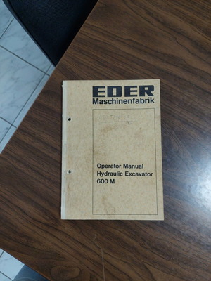 EDER 600M (1978) manual like new