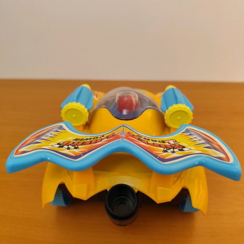 Toy car set used, school bus and racing car