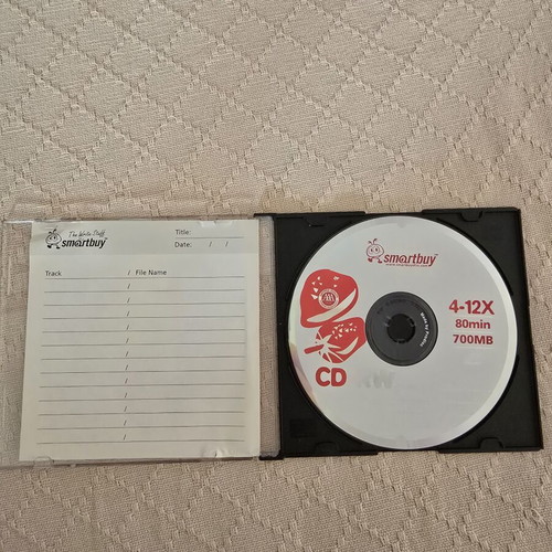Smartbuy CD-RW and TDK CD-R80 discs like new, 700MB 80min