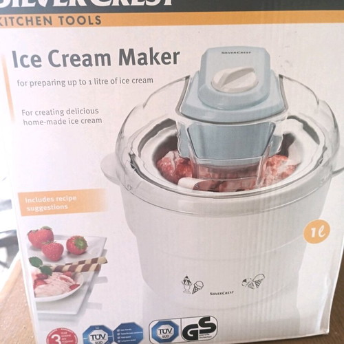 SilverCrest ice cream maker new, 1 litre capacity