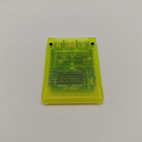 Sony PlayStation 2 Memory Card, lemon yellow