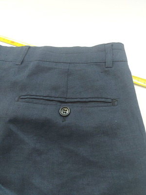Men's linen pants XL like new, dark navy blue