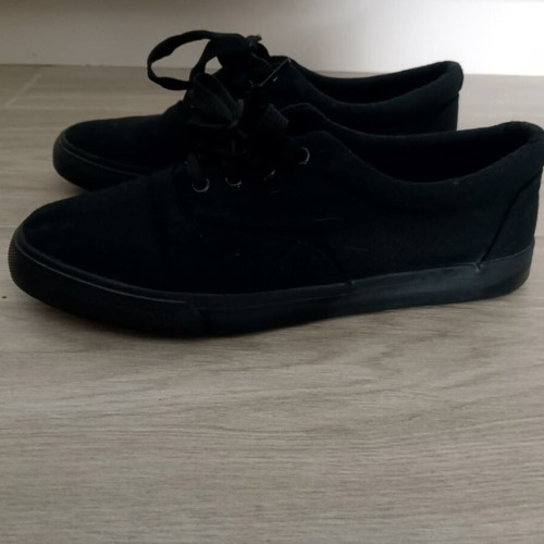 Men's casual black canvas shoes size 44 like new
