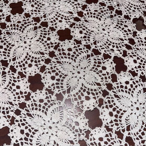 Handmade crochet tablecloth new, 1.50x1.50, vintage