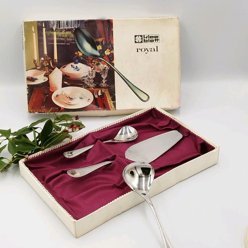 Klee Blatt-Rose German cutlery set used, stainless steel