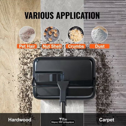 Vevor Manual Carpet Sweeper like new, 300 ml dustbin capacity