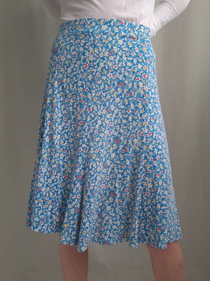 King Louie floral skirt XL like new, blue