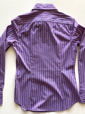 Benetton women's shirt slim fit size S like new purple